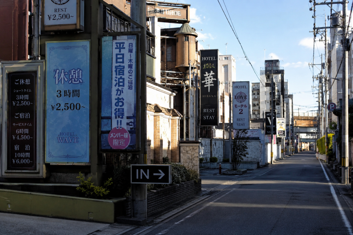 「まだ外、明るいよ?」昼のラブホ街が持つ、夜よりエロい特別な魔力