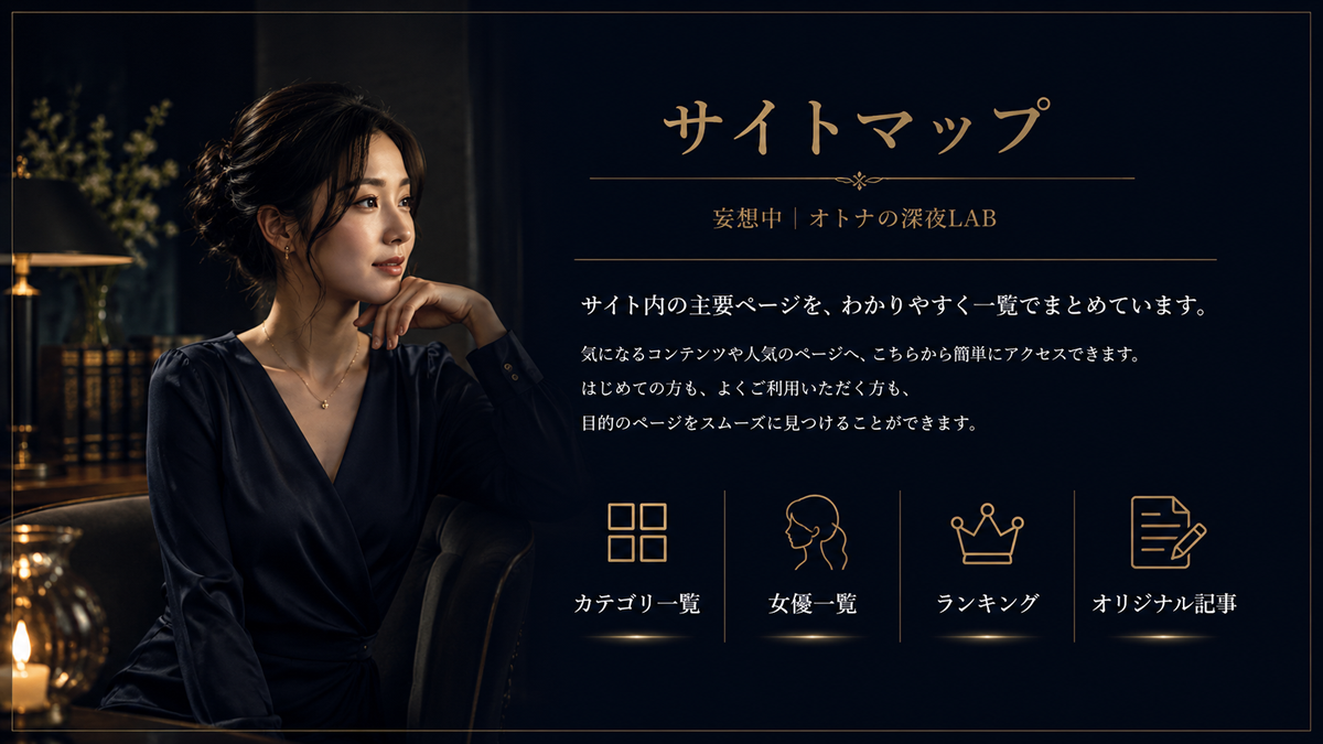 サイトマップ|妄想中|オトナの深夜LAB